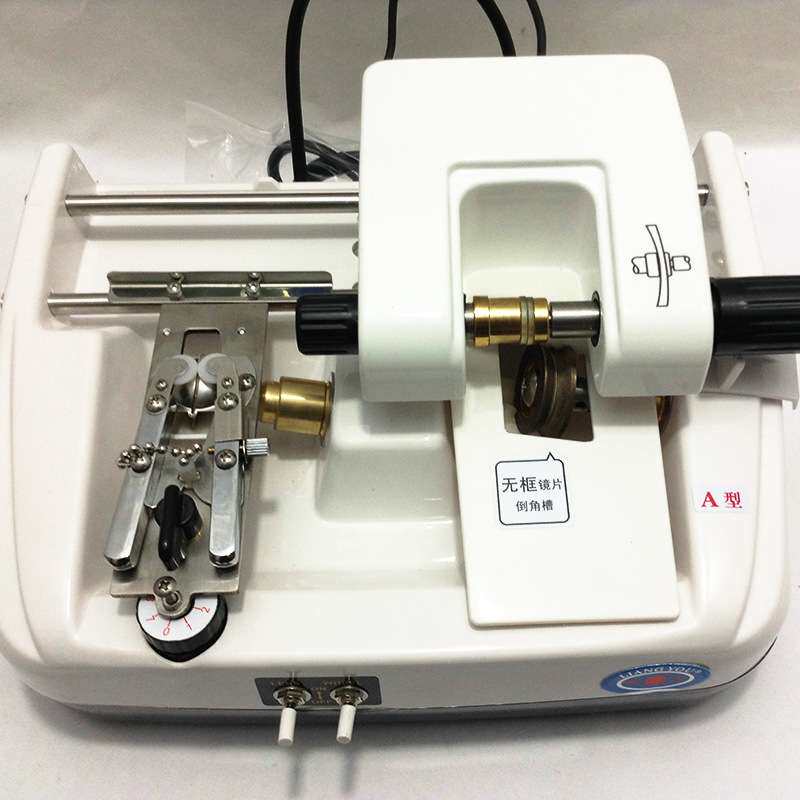 供应眼镜设备仪器 开槽倒角机LY-12A 眼镜加工设备 一机两用