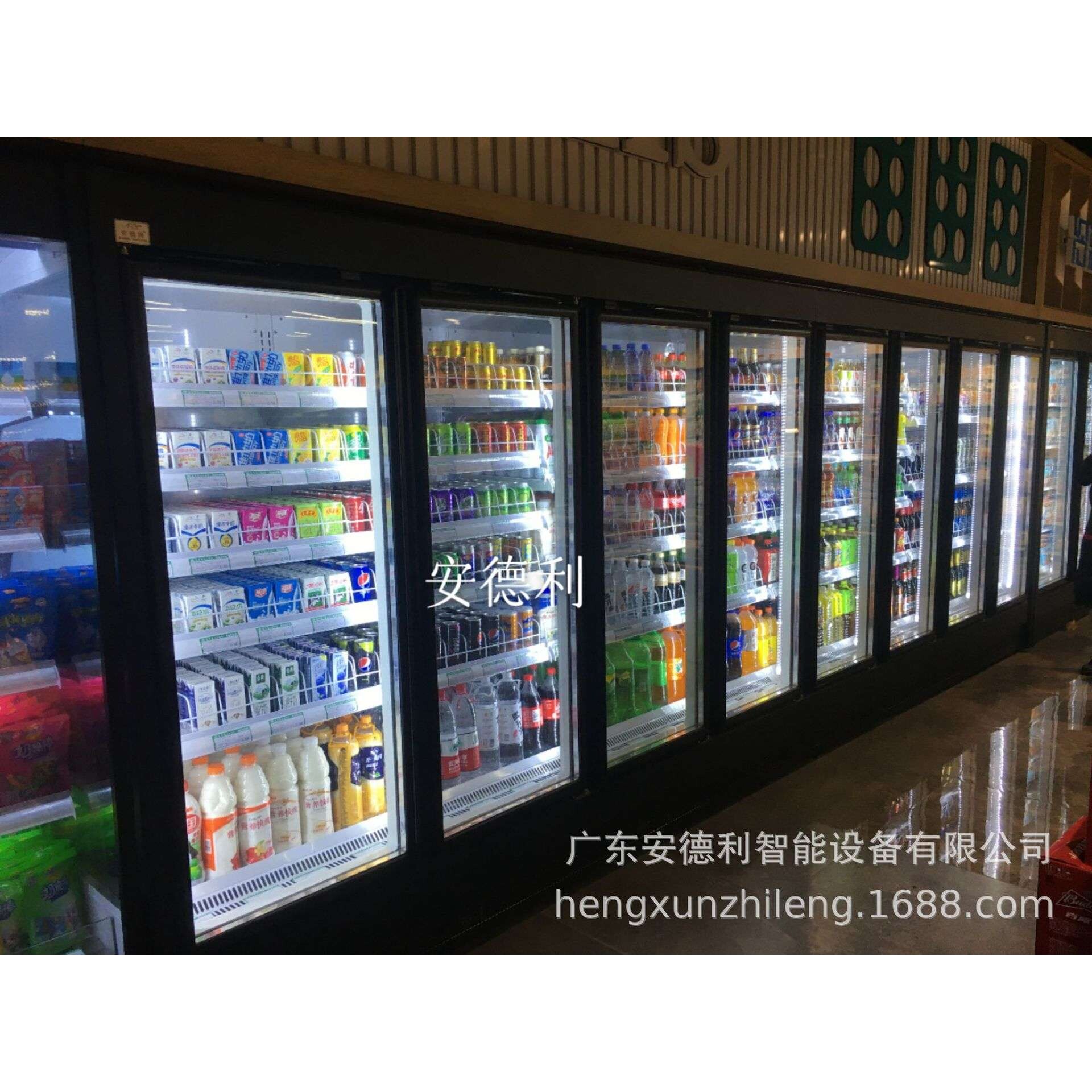 厂家 啤酒柜商用分体式四开门东莞冰箱便利店冰箱冷饮柜订制