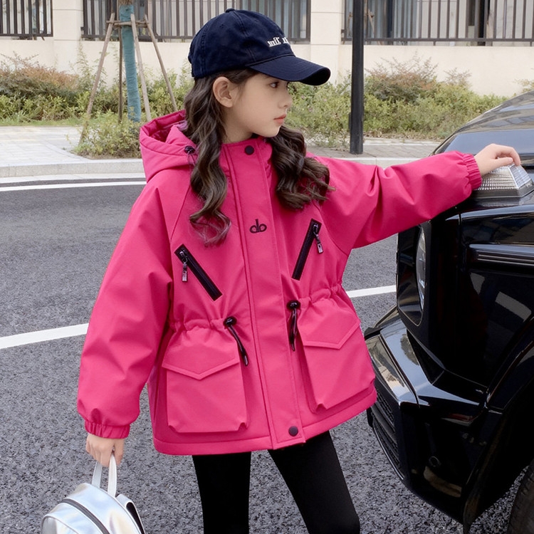 中大童亲子冲锋衣外套加棉加厚冬款