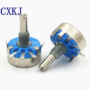 单圈碳膜电位器WH-5/WH5-1A电位器1K2.2K4.7K10K22K47K100K470K