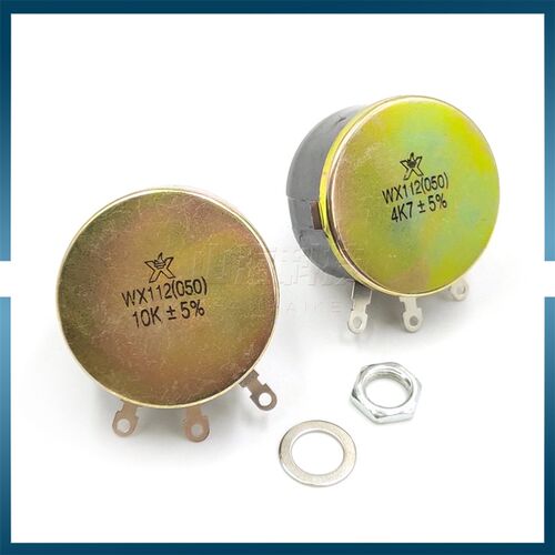 WX112 050单圈绕线电位器 5W可调变阻器 1K 2K2 4K7 10K 22K 47K