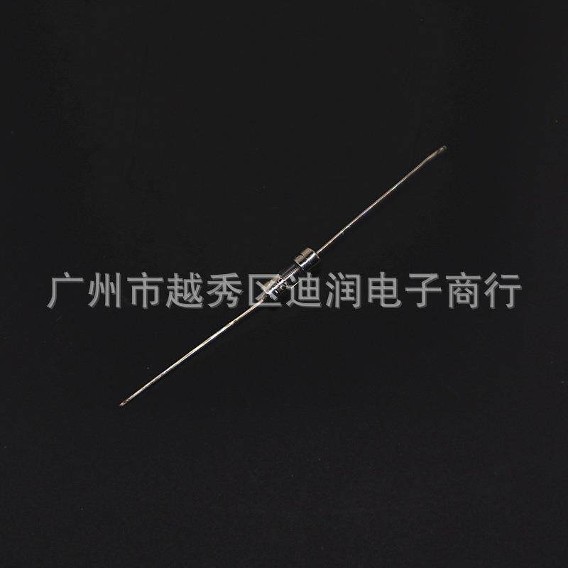保险管 3.6×10mm带引线玻璃保险管 慢断 T1A T2A T3.15A 4A 5A