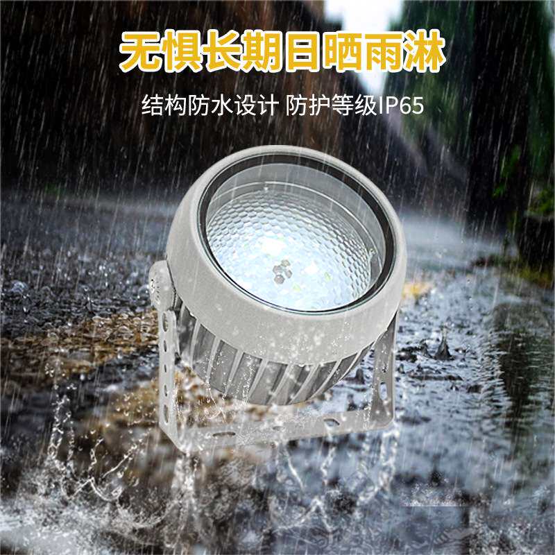 动态水纹灯户外防水led投光灯外墙地面流水效果氛围水波纹投射灯