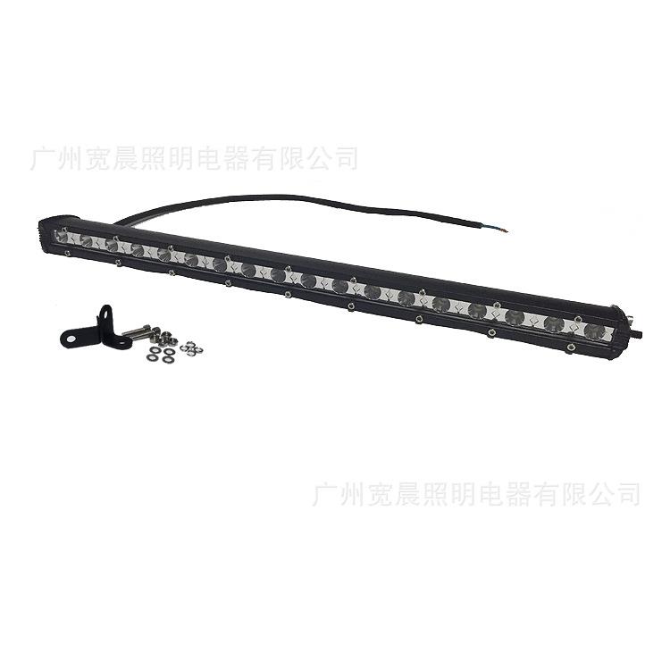 适用54w led长条灯 汽车越野车吉普牧马人前杠中网车顶灯引擎盖灯