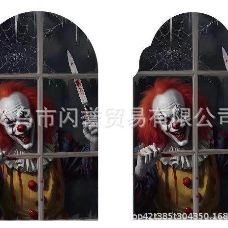 跨境新品Ghost Hologram Mirror 幽灵全息镜新奇小丑鬼镜万圣节