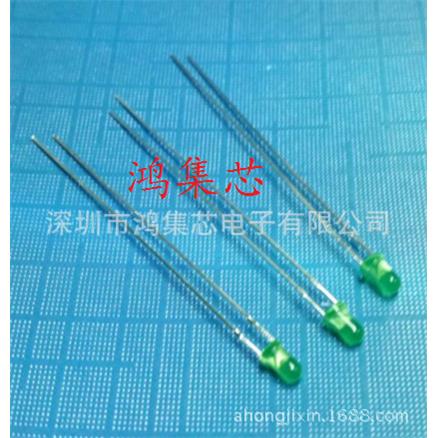 超长脚66mm 3mm绿发绿色加长脚68mm直插LED灯珠发光二极管特别长
