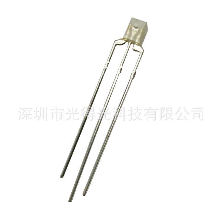 方形234红绿双色雾状LED发光二极管高亮雾面2*3*4红翠绿双色共阳