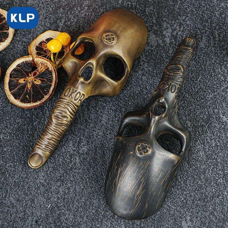个性图腾过滤器骷髅头绿兵器不锈钢滤冰器调酒隔冰吧台工具
