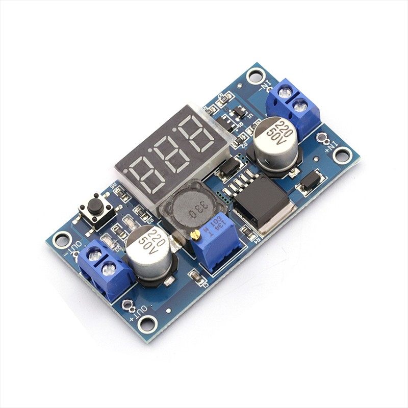LM2596 DC-DC可调降压模块LM2596S稳压电源模块带数显电压表显示