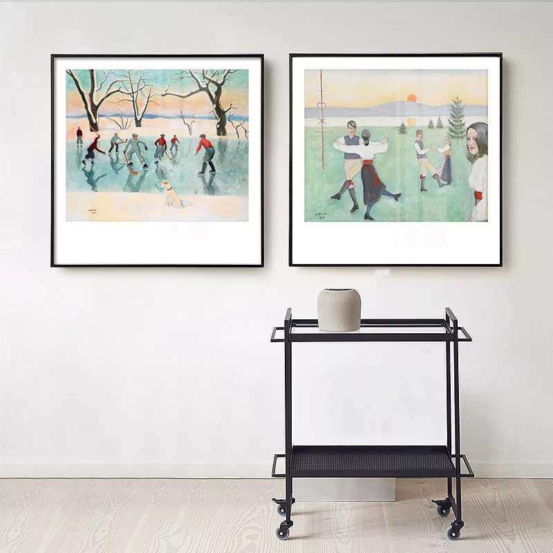 Einar Jolin纳尔乔林 印象派简约北欧风客厅装饰画工作室走廊挂画