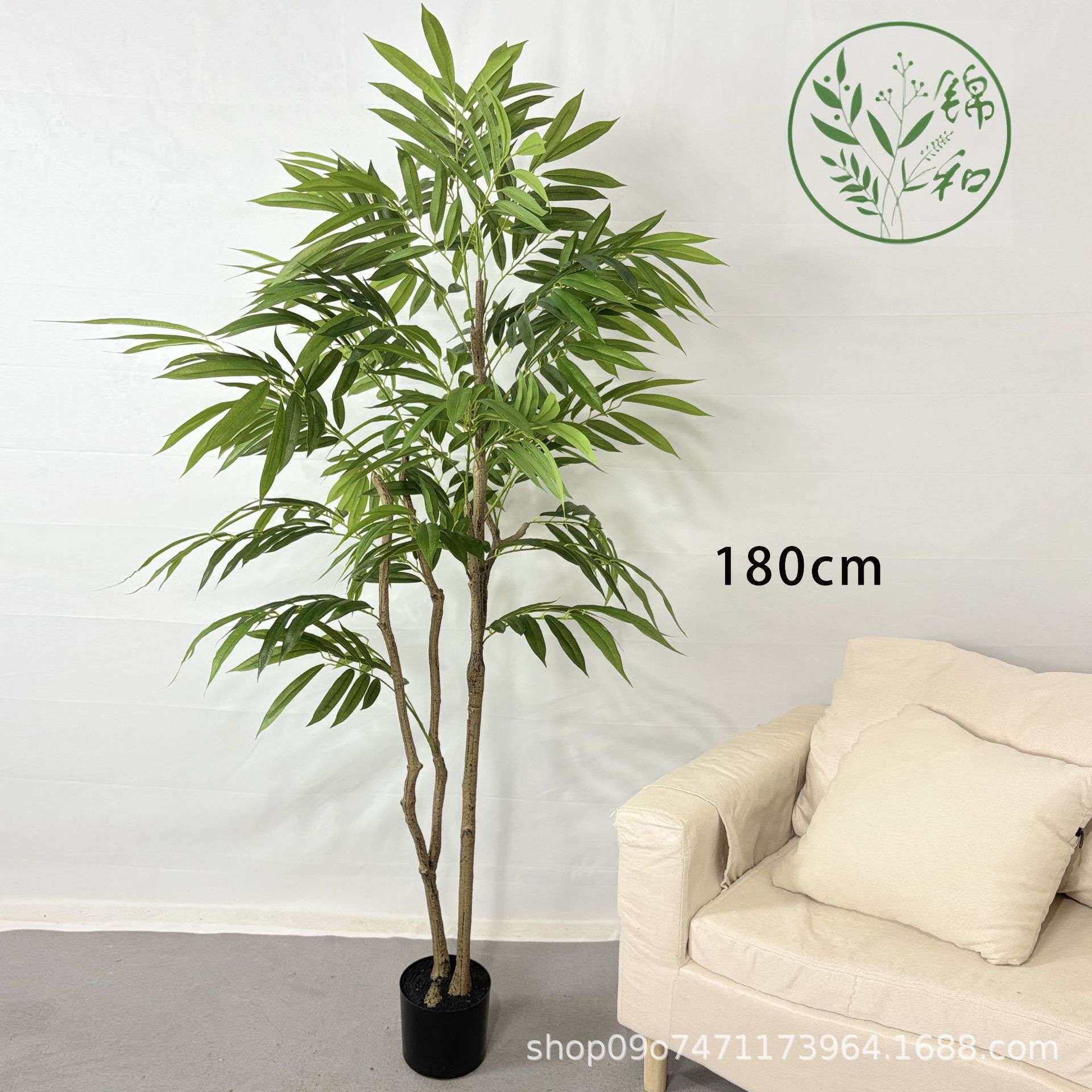 新款仿真银柳树北欧简约风家居客厅大型植物装饰盆栽仿真树