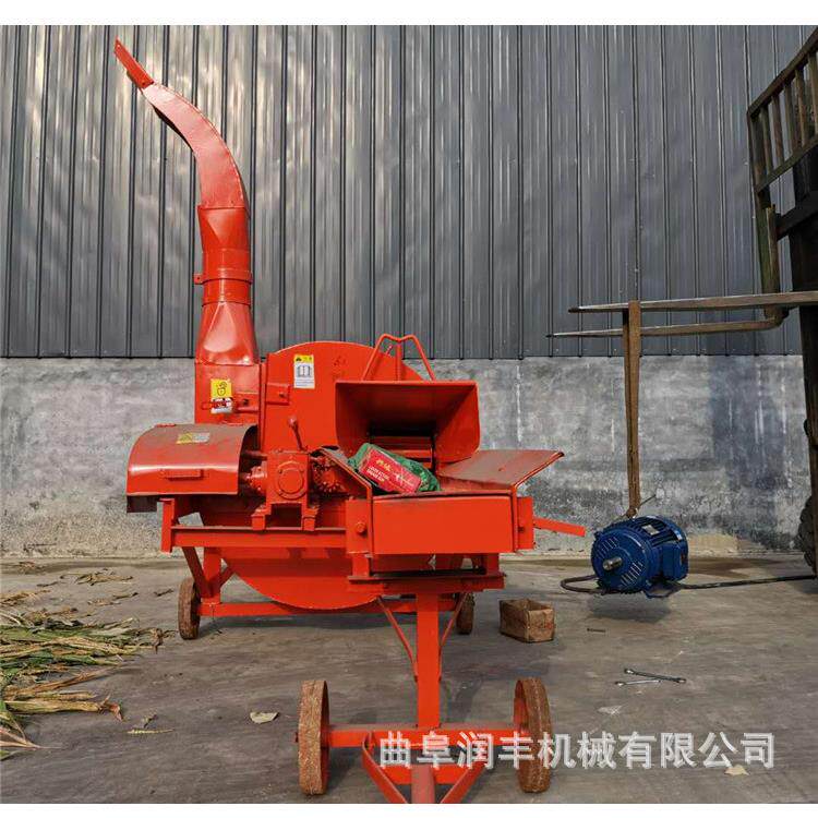 农业设备青储铡草揉丝机自动牛羊切碎机家用小型电动切草机