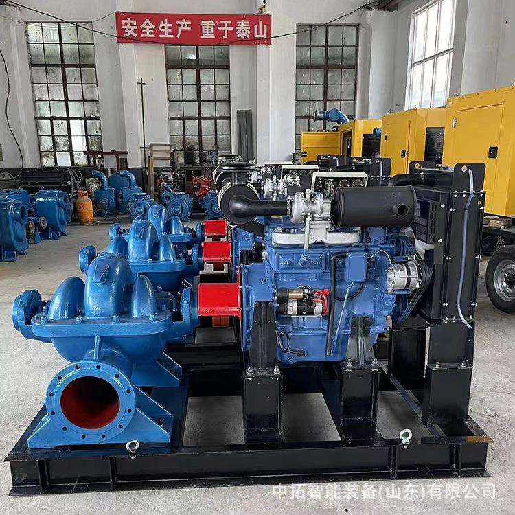防汛泵车12寸柴油机混流泵 强自吸柴油机大型四轮式轮胎污水泵