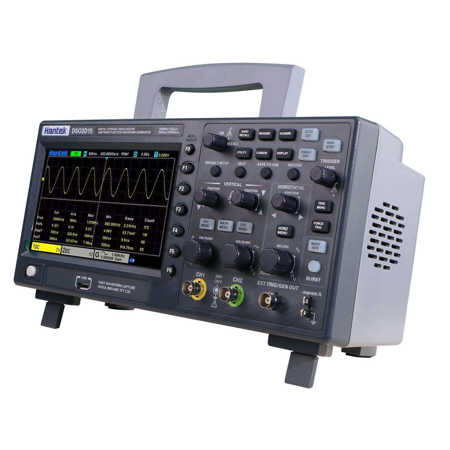 汉泰HantekDSO2C10 100MHz(2CH)数字存储示波器DSO2D10带信号源