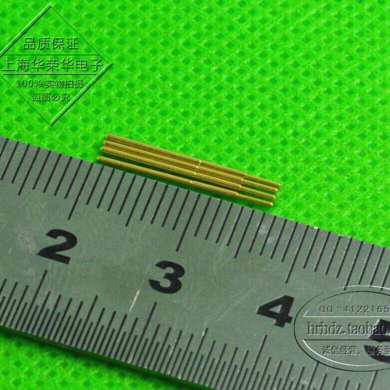华荣华探针 测试顶针 0#J探针P50-J1 小圆头 PA50-J1 全金色 16mm