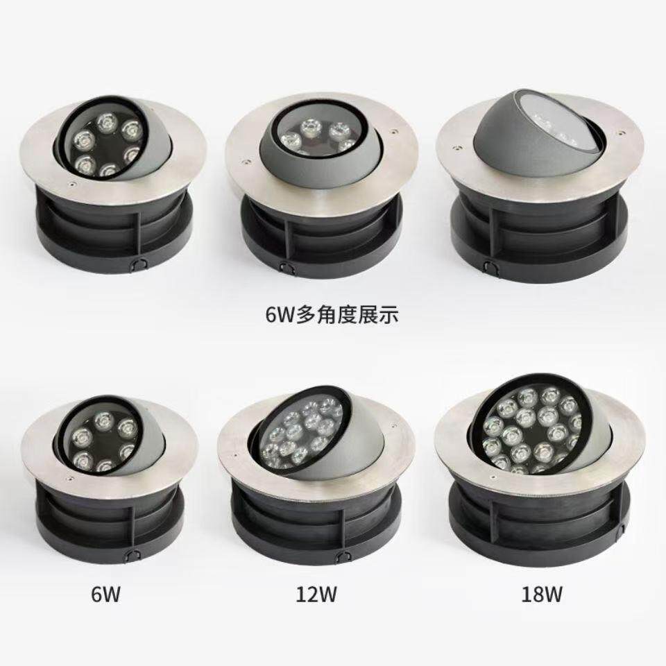 地埋灯调角度地灯水下灯led星星埋地灯花园水池景观射灯可调防水