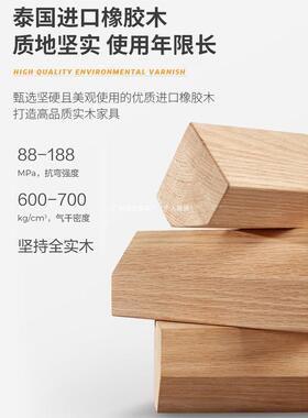 榫卯实木床白色现代简约奶油风.米加厚储物双人床主卧工厂直销