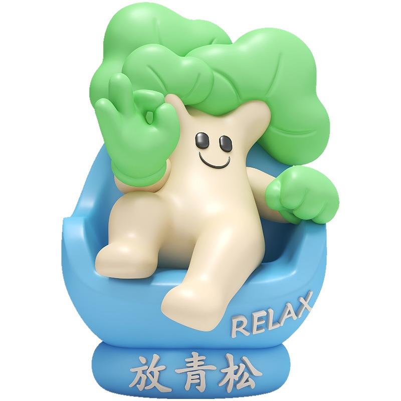 放青松情绪稳定神器可爱摆件电视柜酒柜小摆件办公桌面解压装饰品