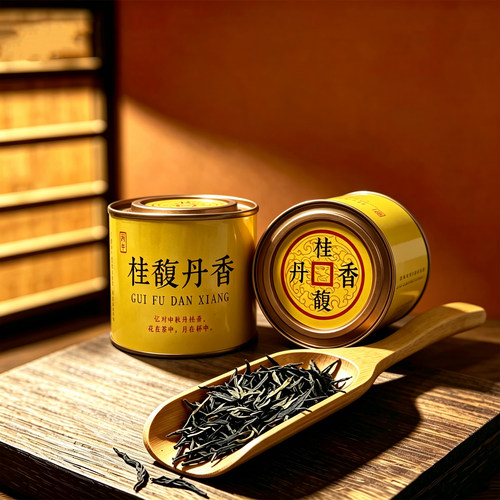 福建桂馥丹香罐装茶叶送礼高端桂花红茶散装调味茶85g