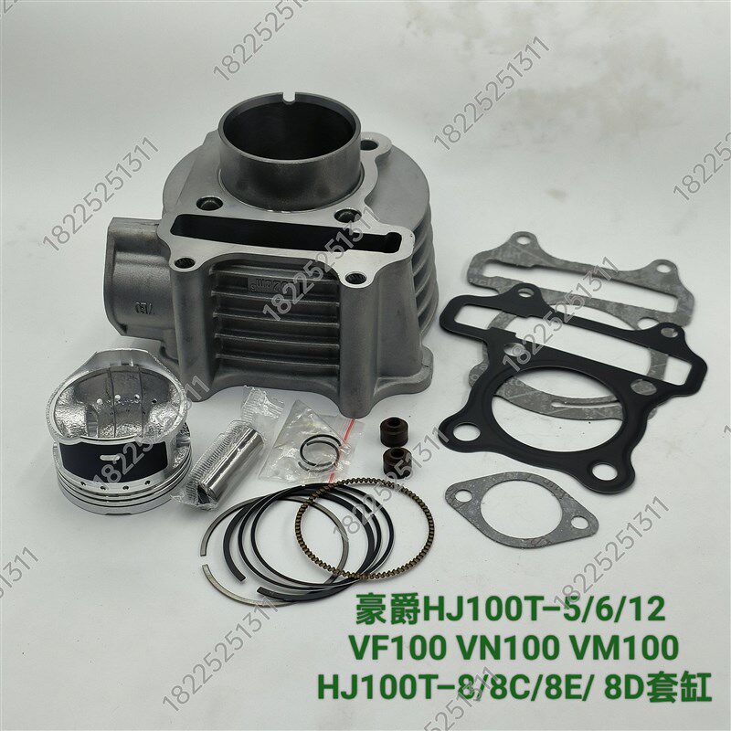 适用豪爵VF100 VN100 VM100 HJ100T-5/6/8 8C/8D/8E/12套缸活塞环
