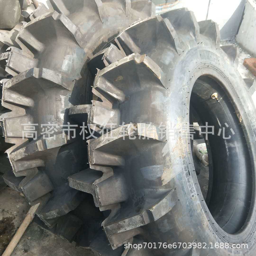 现货供应农用水田拖拉机轮胎11.2-24高花轮胎农用稻田高花轮胎