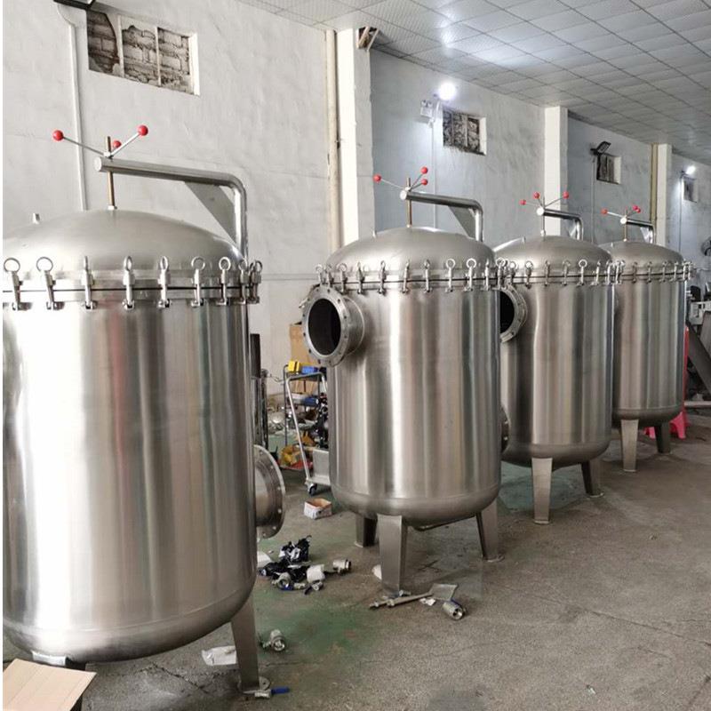 食品级不锈钢布袋式过滤器PP棉熔喷袋式过滤器糖水饮料杂质过滤器