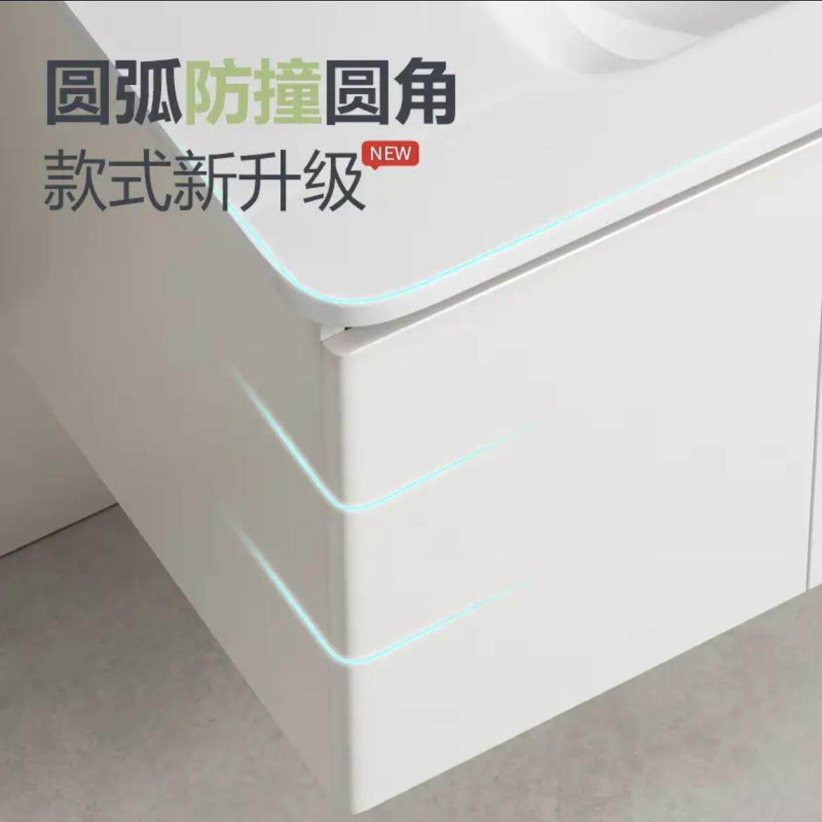 潮州加厚不锈钢浴室柜组合卫生间防水陶瓷一体盆洗漱台洗脸手盆柜