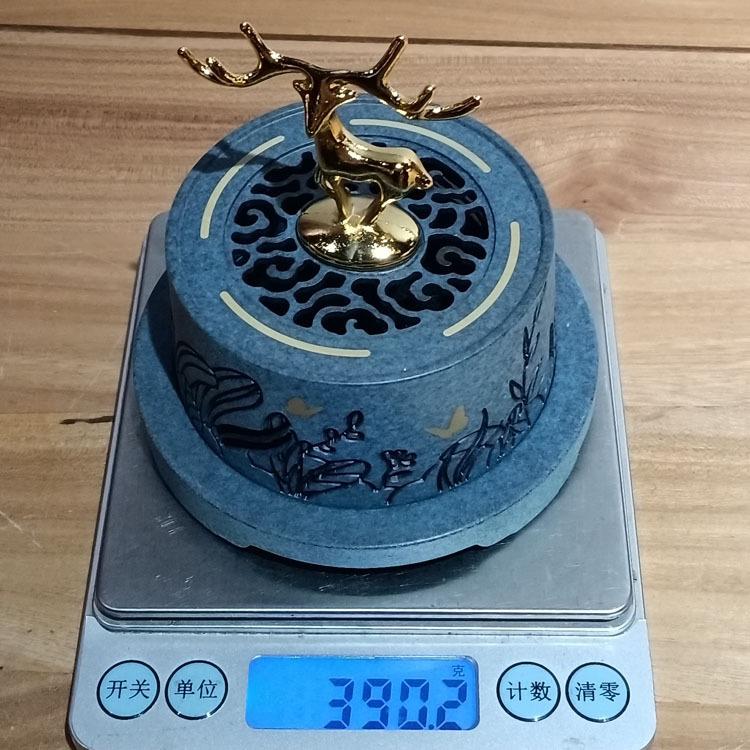 林深见鹿 一鹿（路）有你珀绿套炉提手鹿是合金 其他为铜（现货）