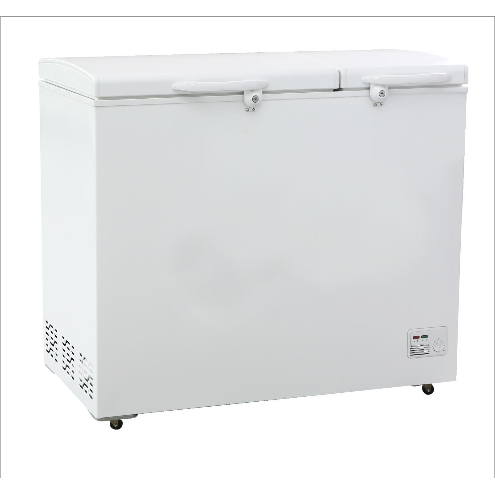 215L美利乐直流12V/24V太阳能冰柜直流冰箱双温BD-215