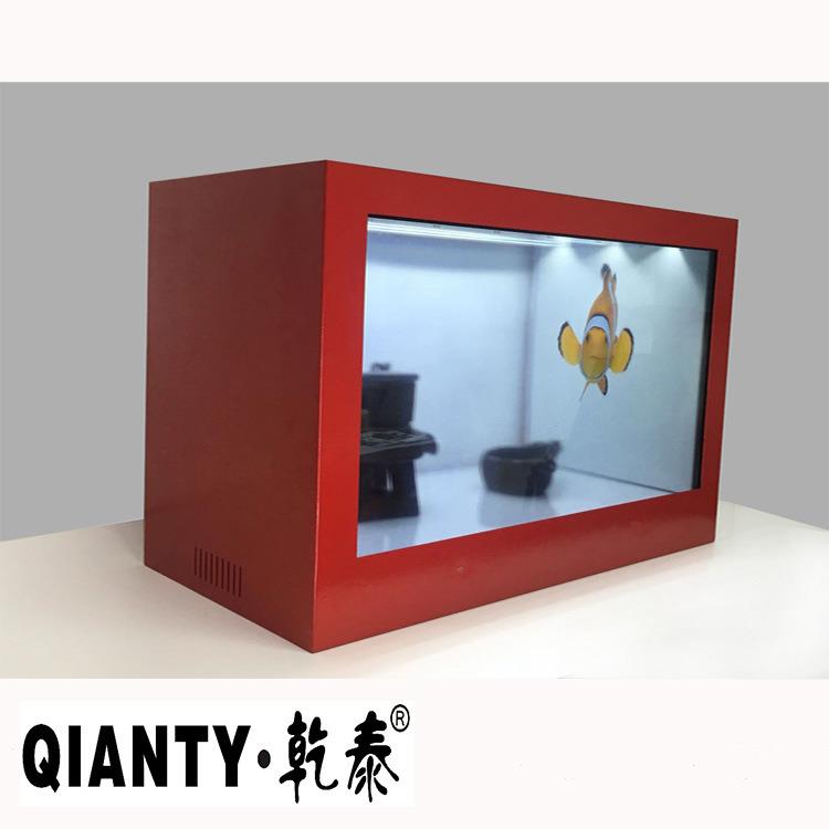 厂家研发液晶3D透明展示柜 广告机红色新款 触摸液晶显示器拼接屏