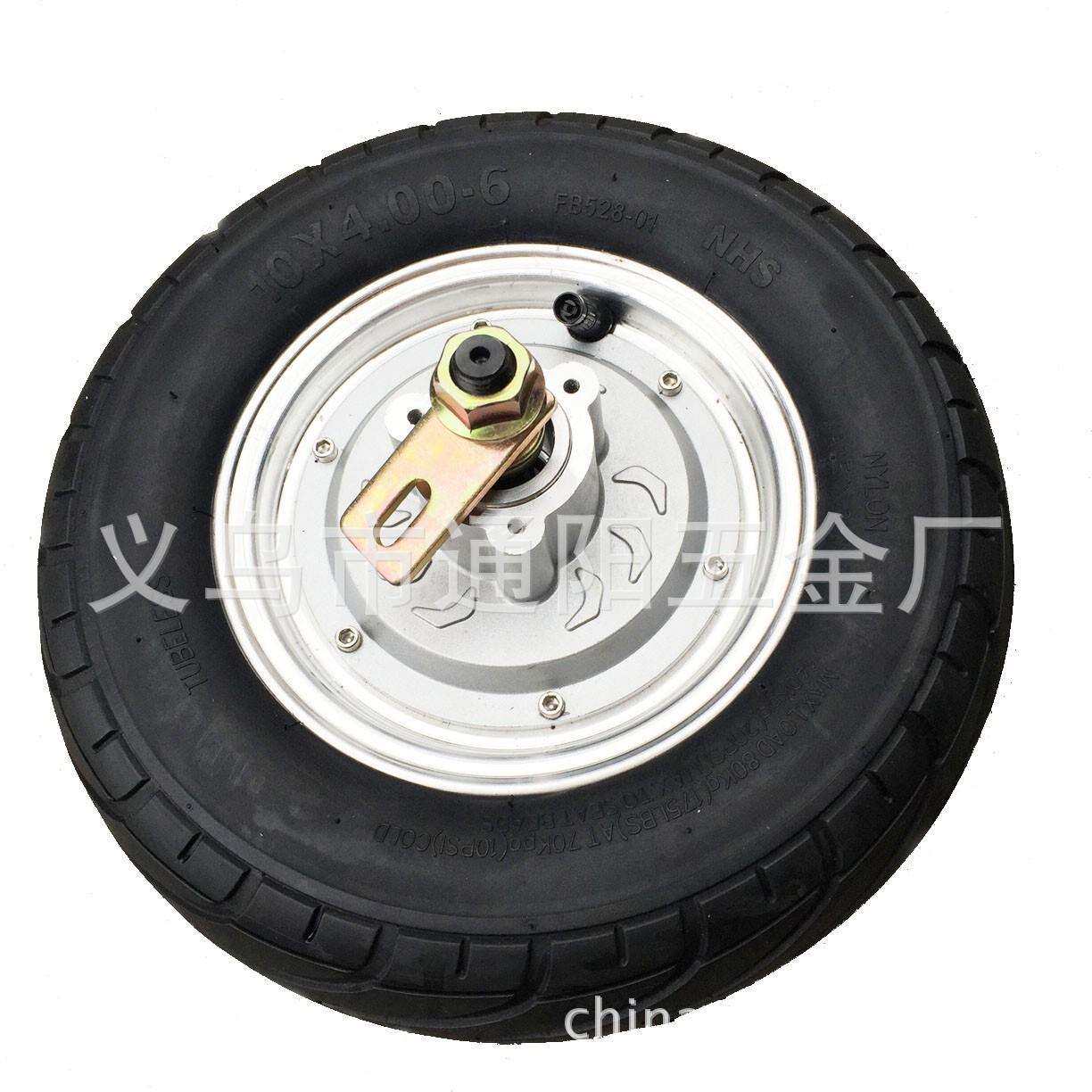 10寸大功率高速马达36v/48v500w电机无刷轮毂电机手推工具车电机
