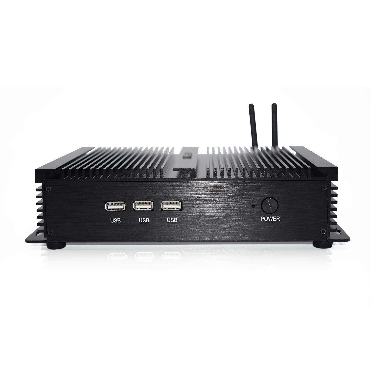 迷你电脑工控机i5-4200U/5250U双网嵌入式工业minipc瘦客户机