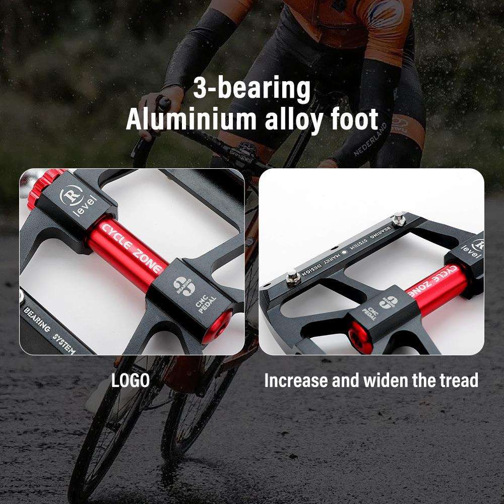 培林自行车脚踏板公路山地单车铝合金轴承脚蹬子踏板通用配件大全