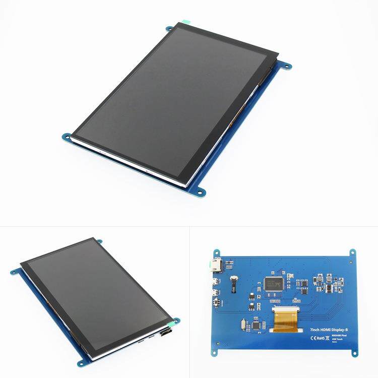 7寸LCD HDMI显示屏 显示器 树莓派3代 Raspberry Pi3 800X480