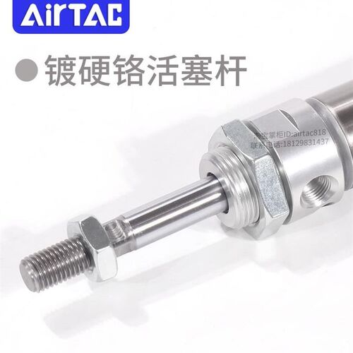 亚德不客缓/冲型锈钢迷你气缸MAC25X25/50/75/100/150/200300SCA