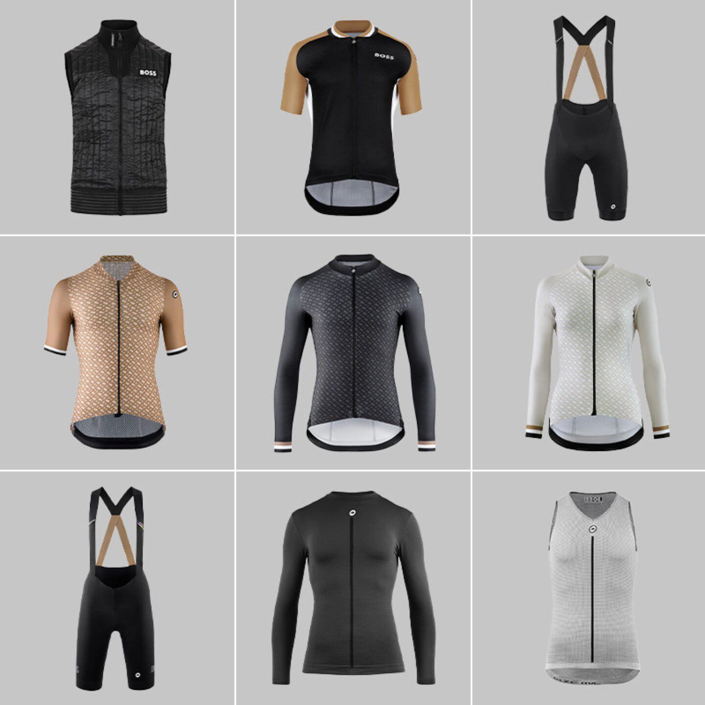 ASSOS& BOSS联名款骑行裤衣服夏季春秋夹克马甲上衣合集