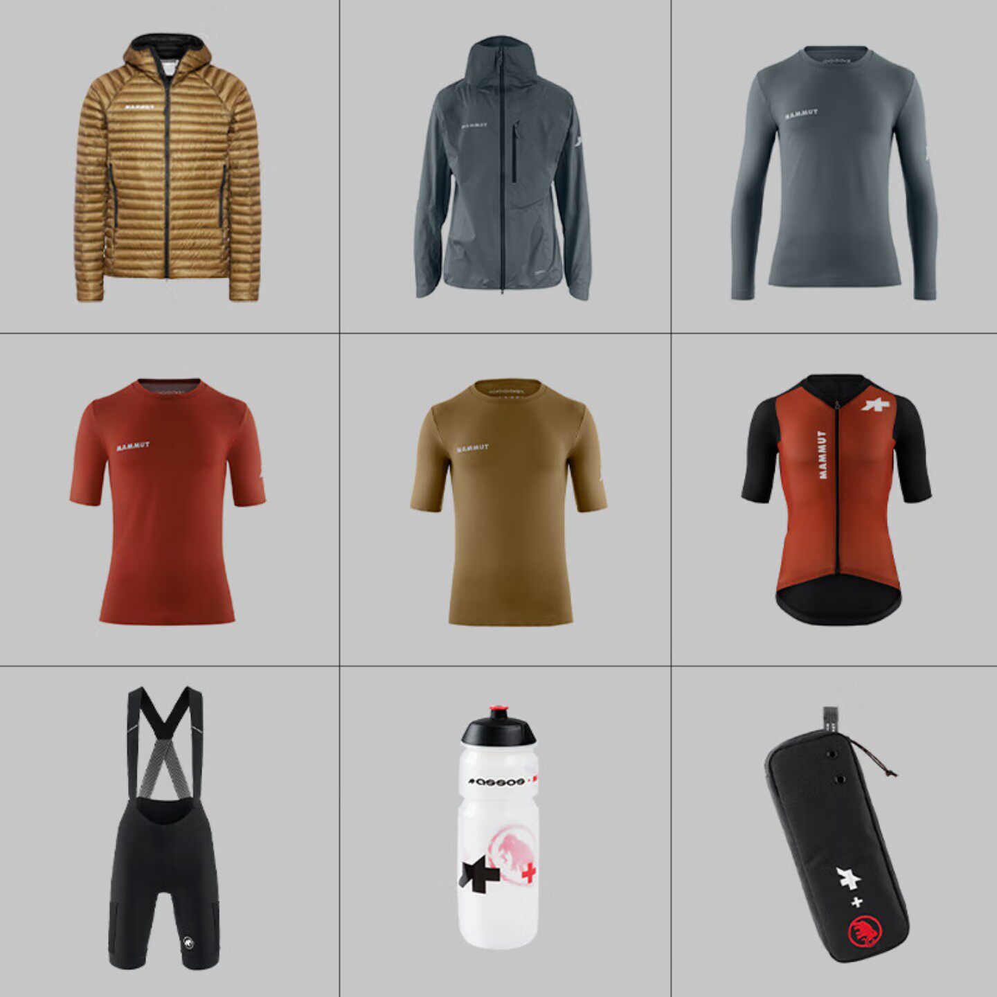 ASSOS & MAMMUT联名款骑行裤服饰配件冲锋衣夹克合集