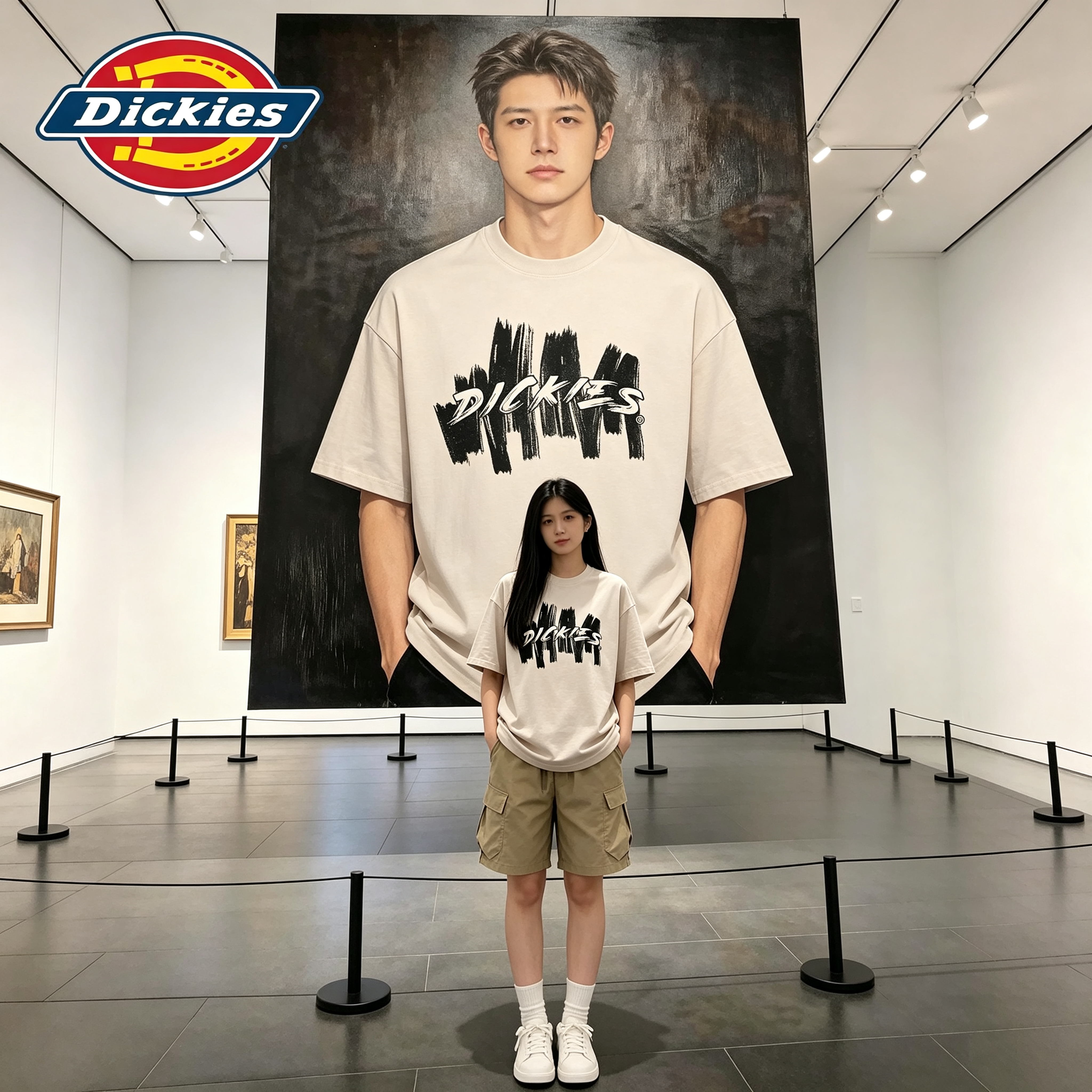 Dickies奶茶色男女同款短袖T恤