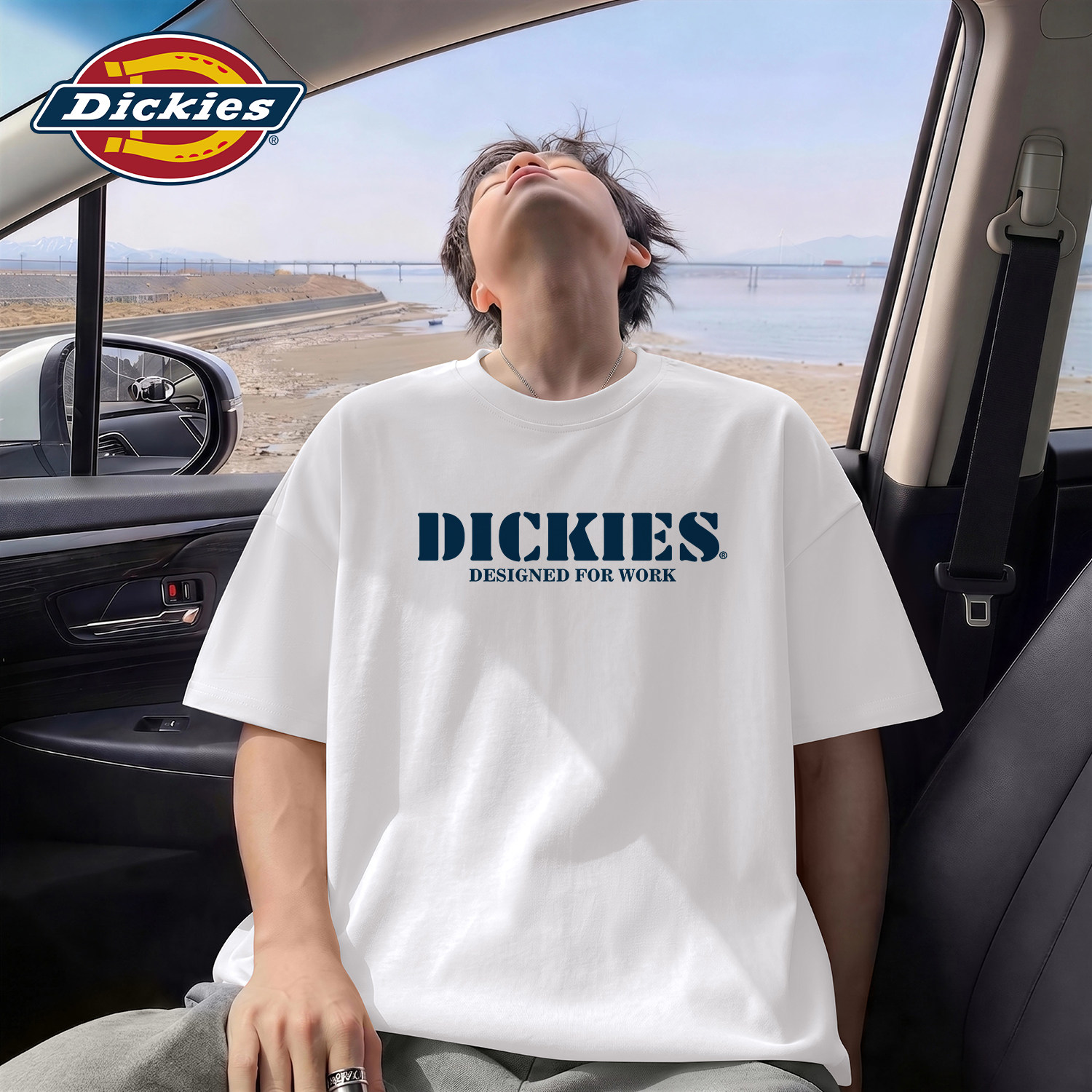 Dickies白色男生短袖T恤2026夏
