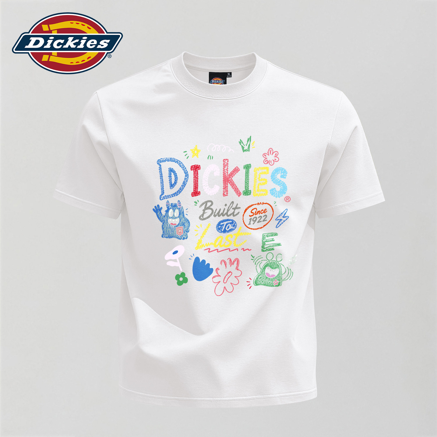 Dickies白色短袖T恤纯棉男生