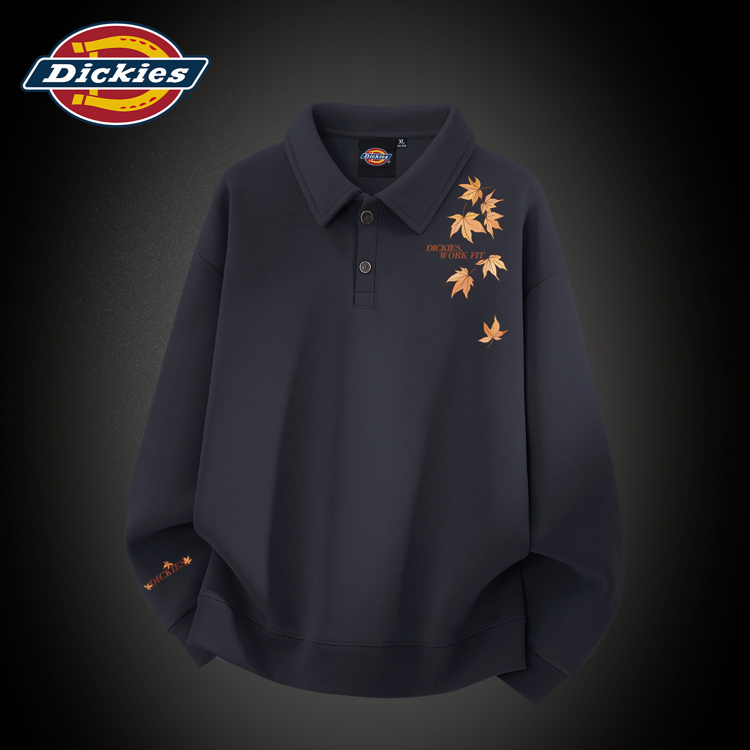 Dickies美式重磅polo衫卫衣男款