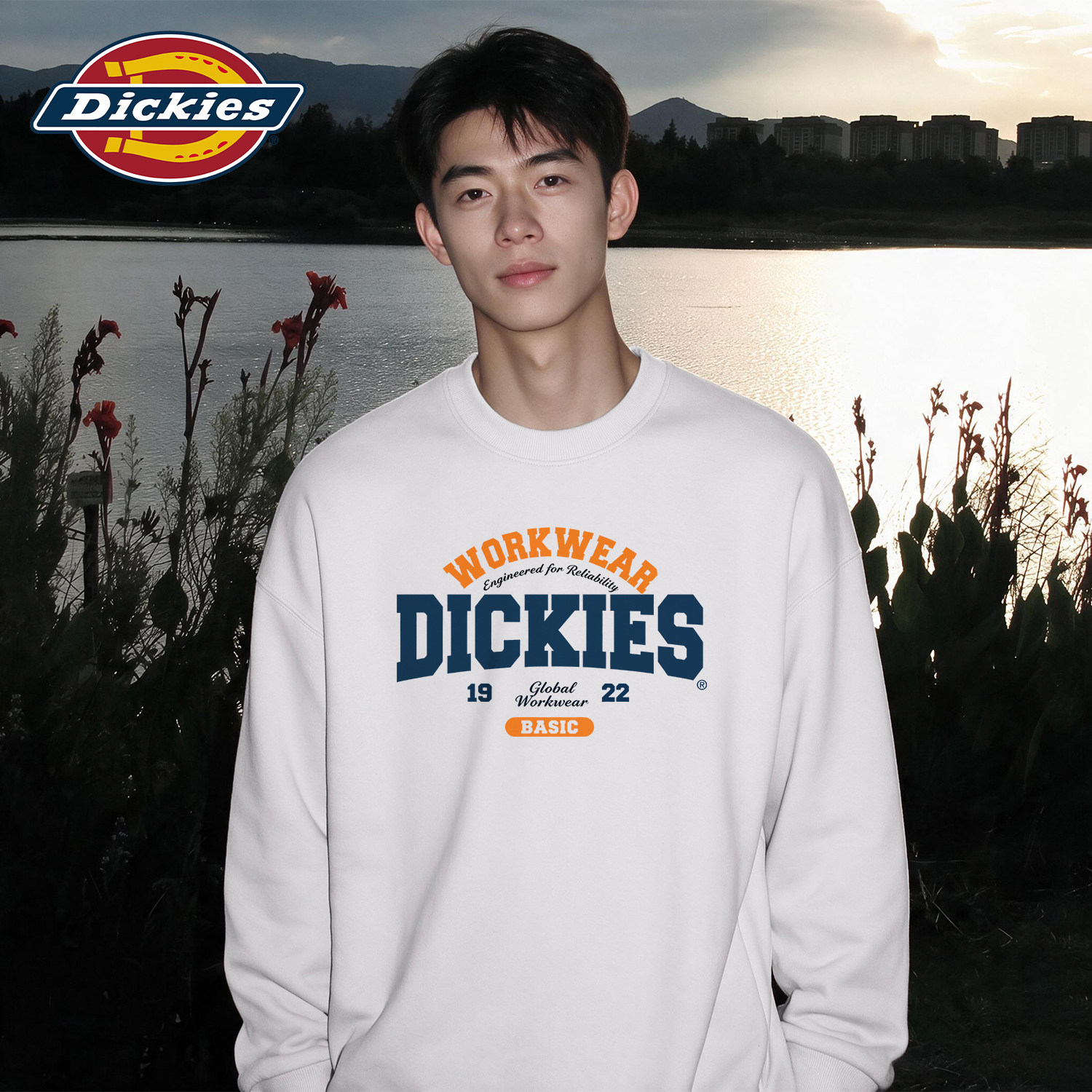 Dickies新款青少年圆领卫衣男款