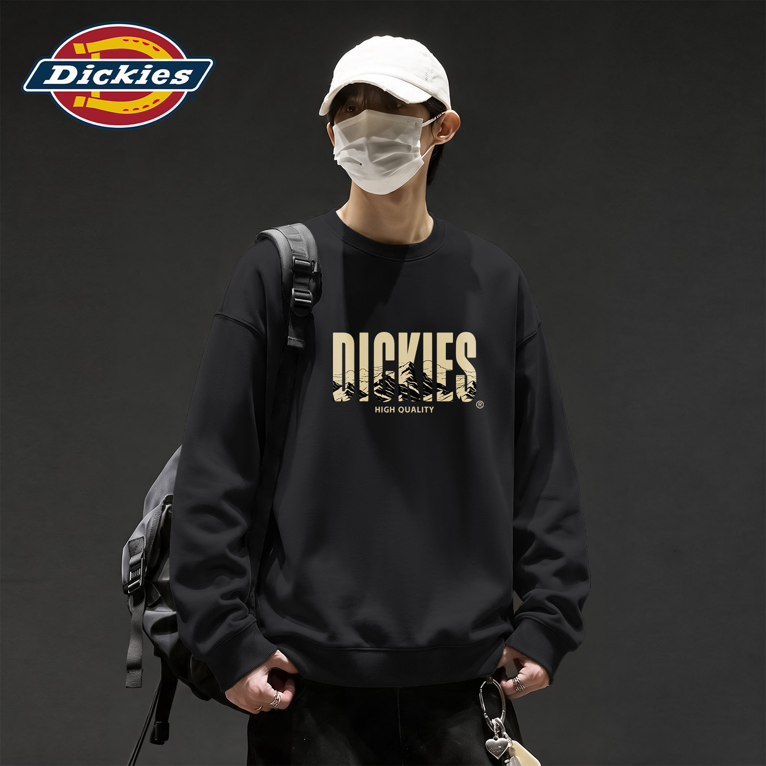 Dickies男士圆领卫衣2026秋新款