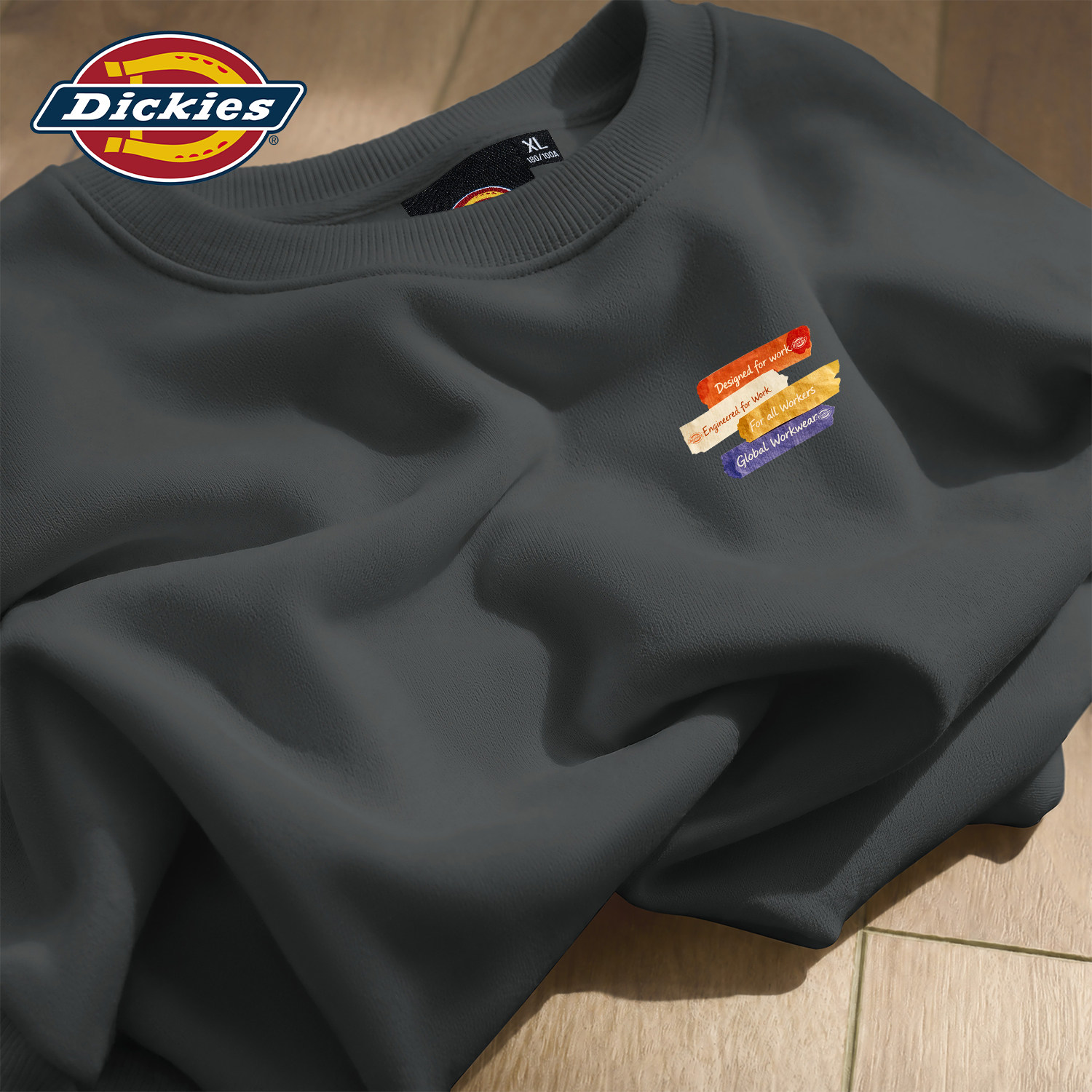 Dickies新款青少年潮牌圆领卫衣