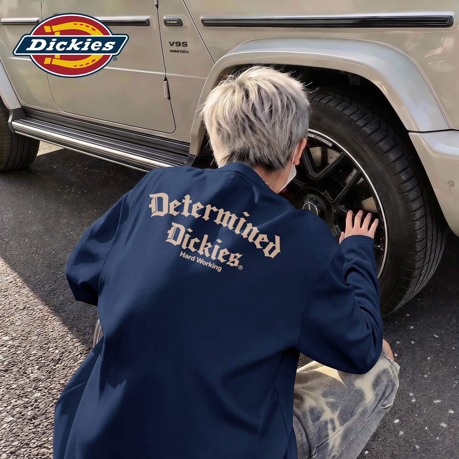Dickies美式潮牌男生纯棉长袖T恤
