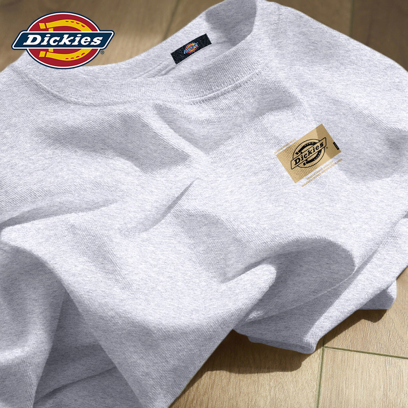 Dickies花灰色青少年短袖T恤2026
