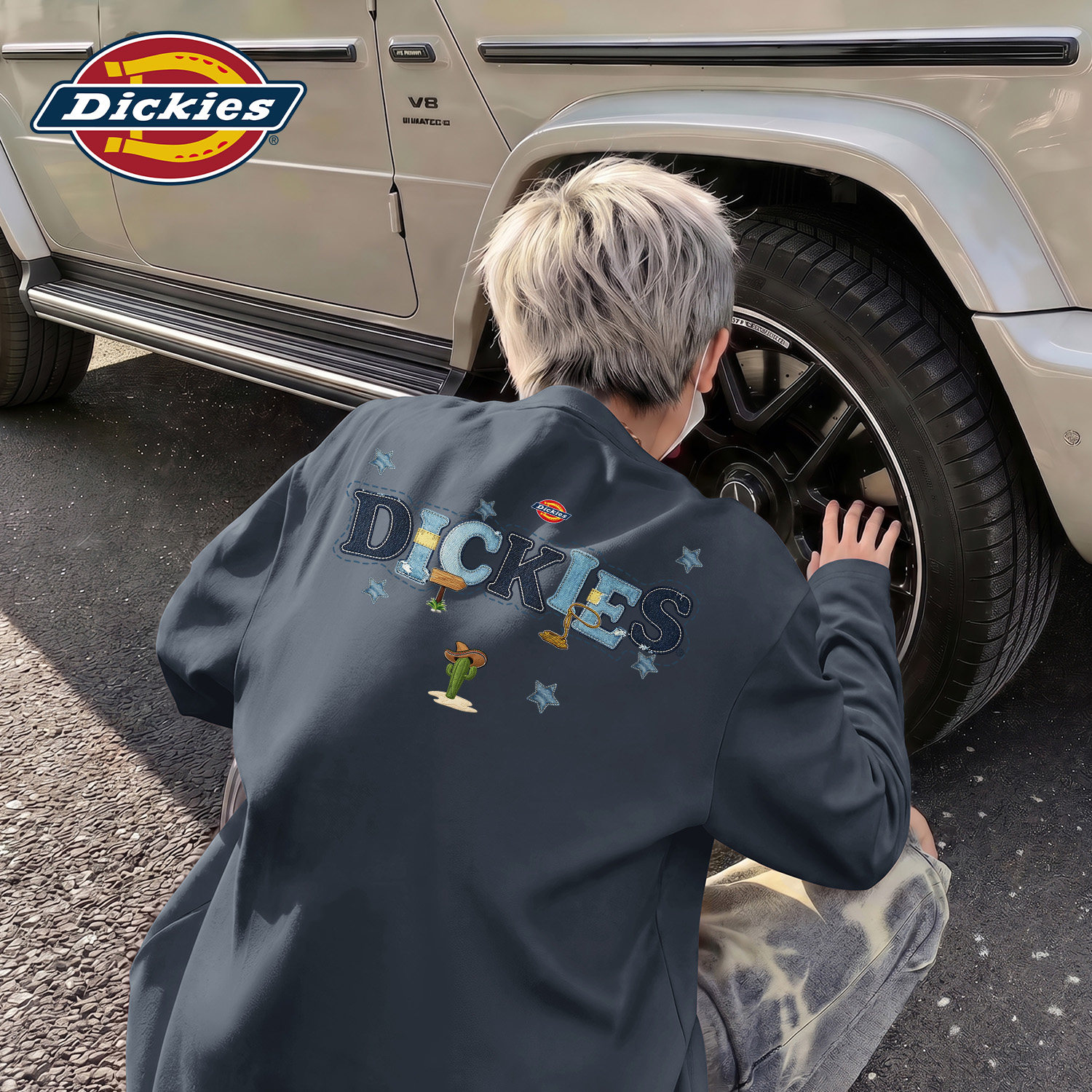 Dickies男生薄款纯棉长袖T恤