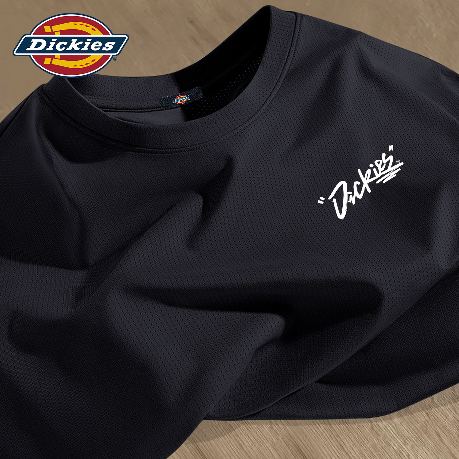 Dickies黑色大码宽松短袖T恤男生