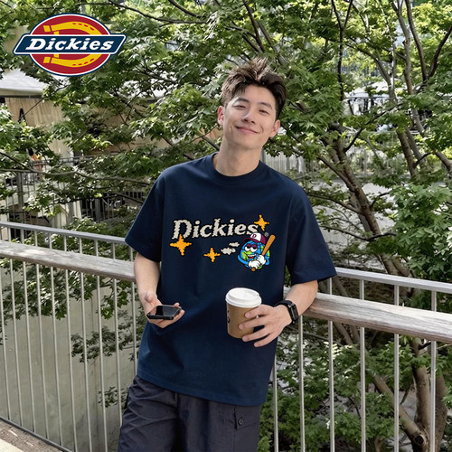 Dickies藏青色短袖T恤男生2026