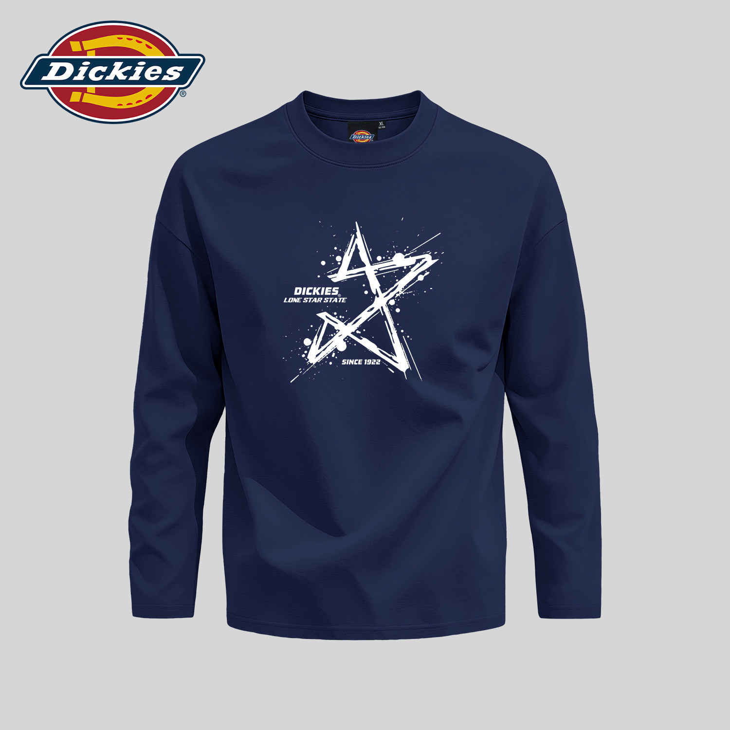 Dickies美式潮牌圆领纯棉长袖T恤